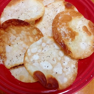 餃子の皮クレイジーソルトおつまみ